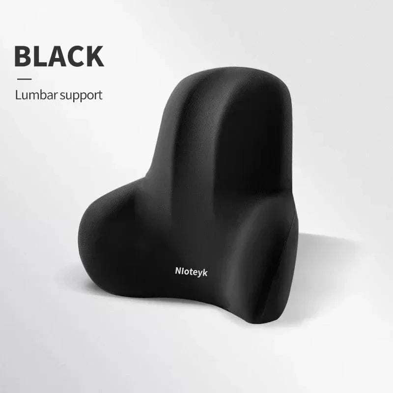 lumbar support seat cushion for car black waist