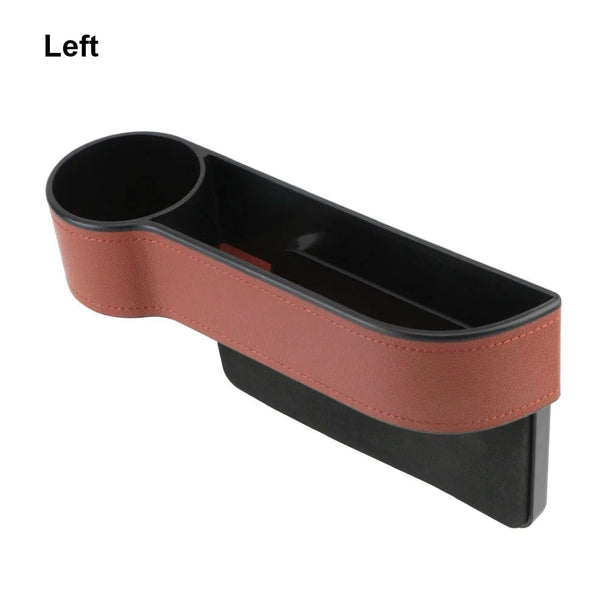 Multifunctional car seat gap organizer  Left Brown