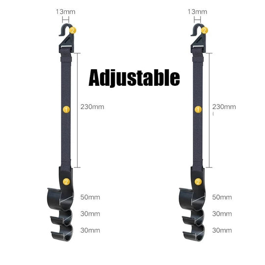 Multifunctional hook for car seat back  B adjustable