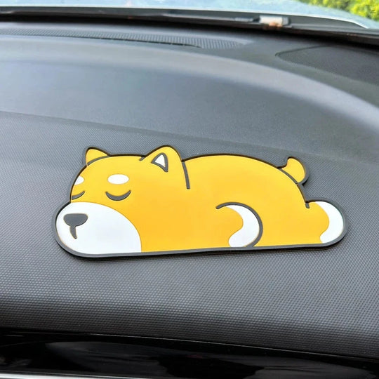 Non slip dash mat for car Yellow Dog