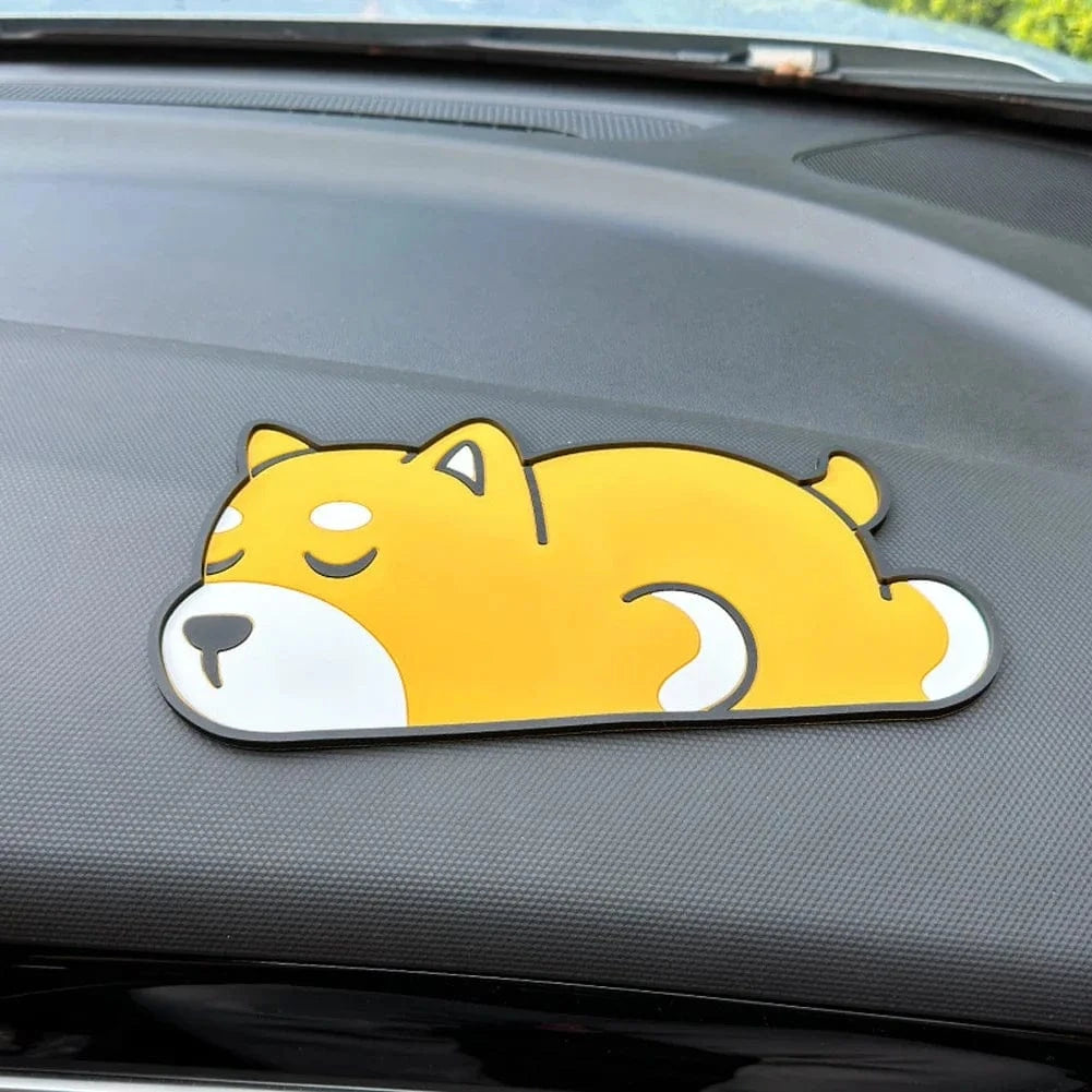 Non slip dash mat for car Yellow Dog