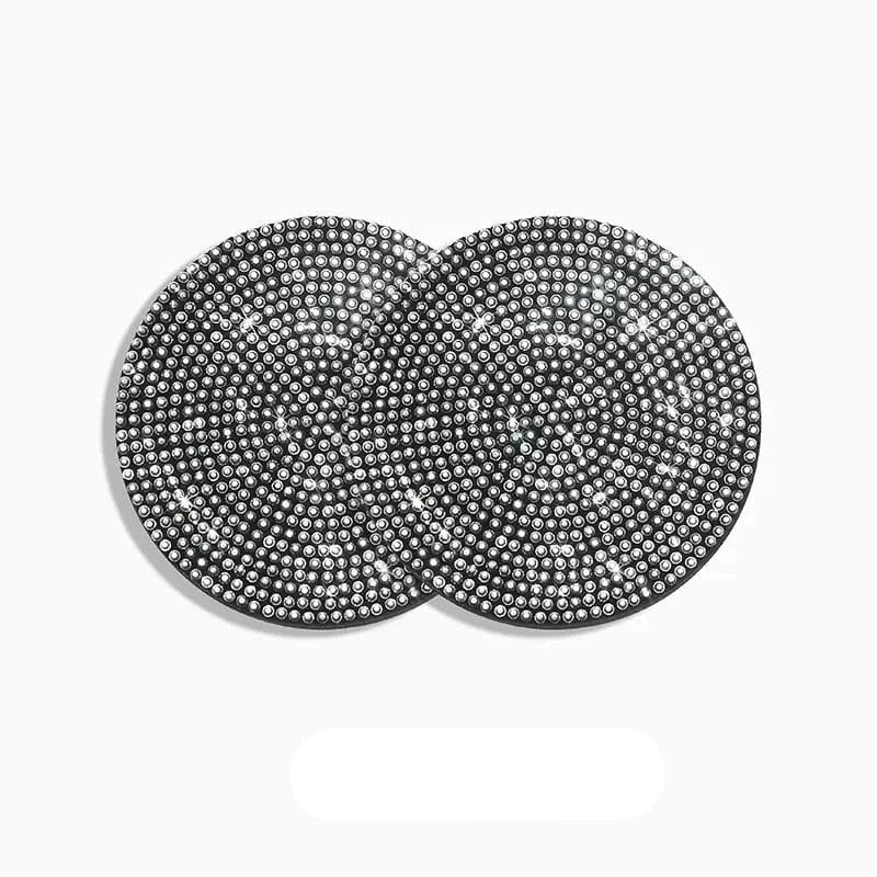 personalized car coasters​ 2 pcs white