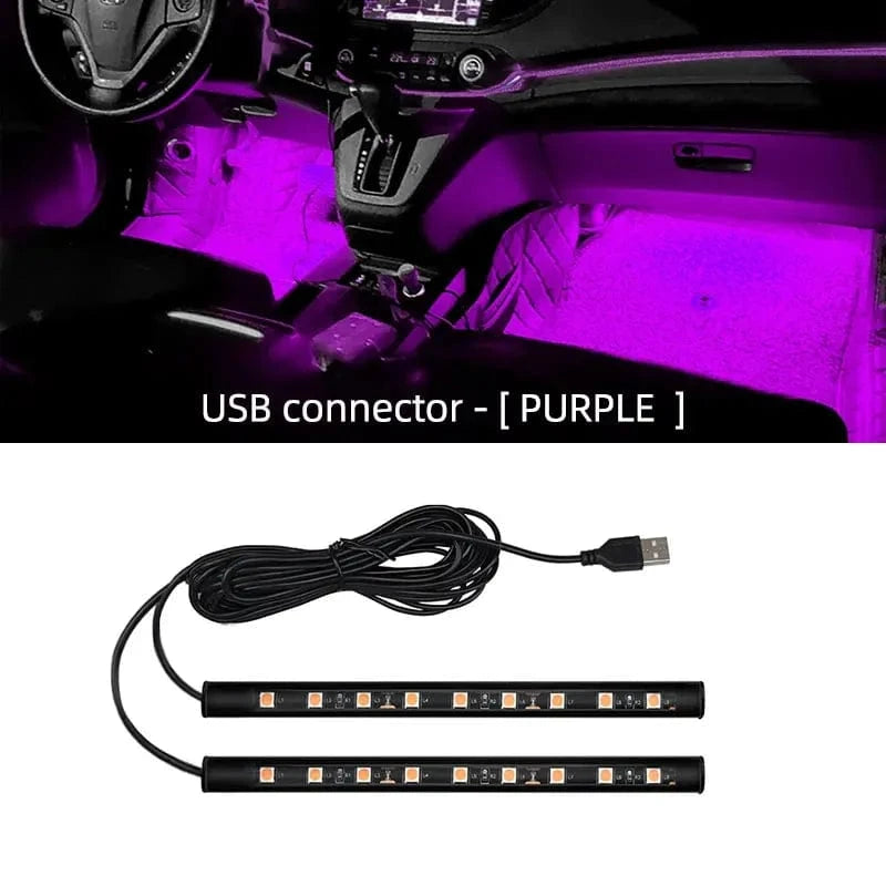 pink led interior lights for cars Pink purple