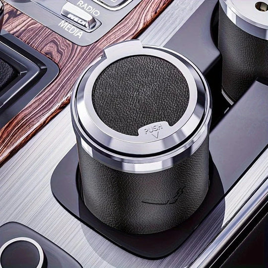 Portable car ashtray  black