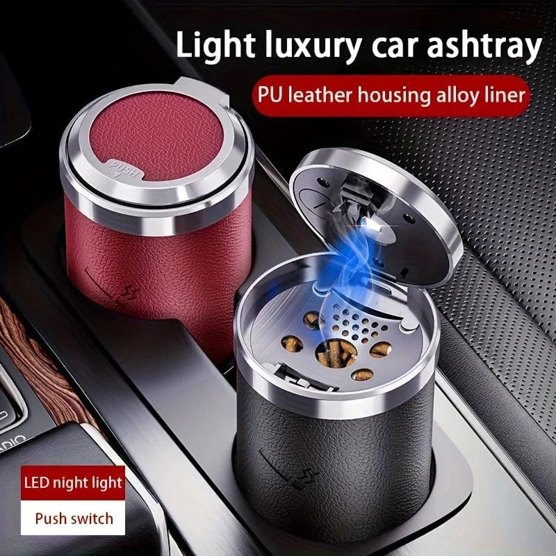 Portable car ashtray  black