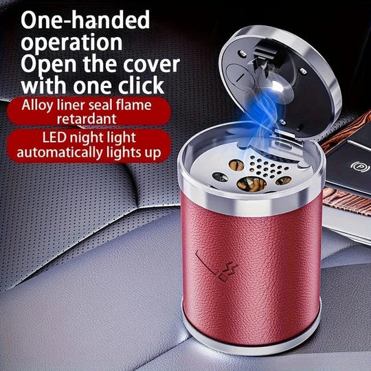Portable car ashtray  black