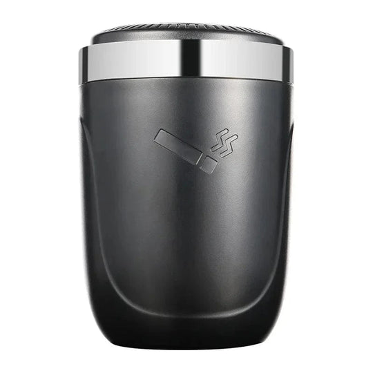 Portable car ashtray with lid   Black