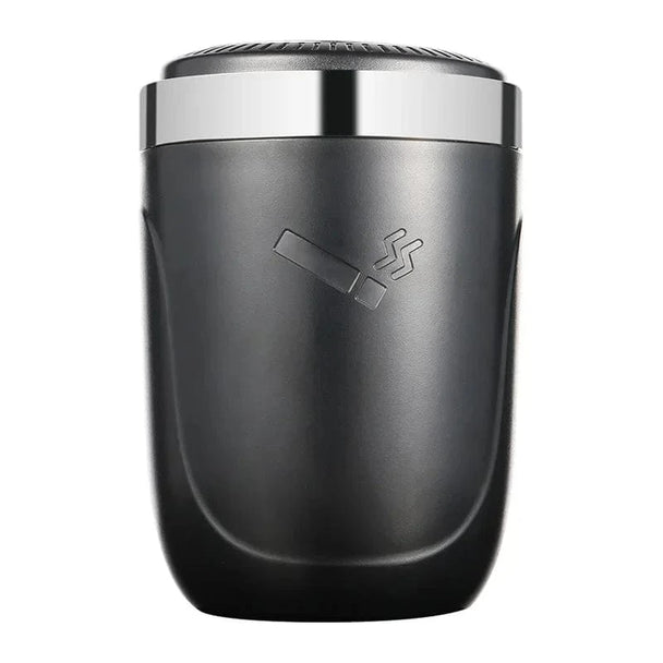 Portable car ashtray with lid   Black