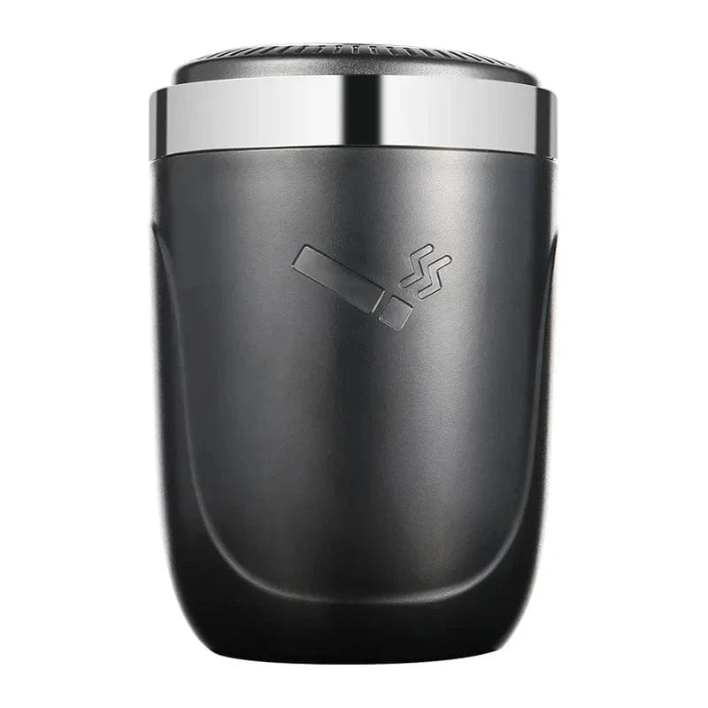 Portable car ashtray with lid   Black