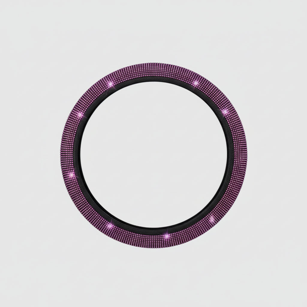 Purple Bling steering wheel cover 1PC 6