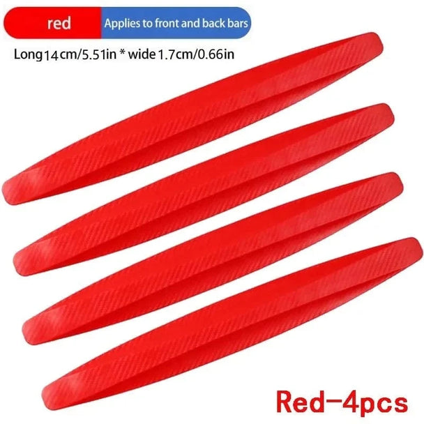 rear car bumper protectors Red-4