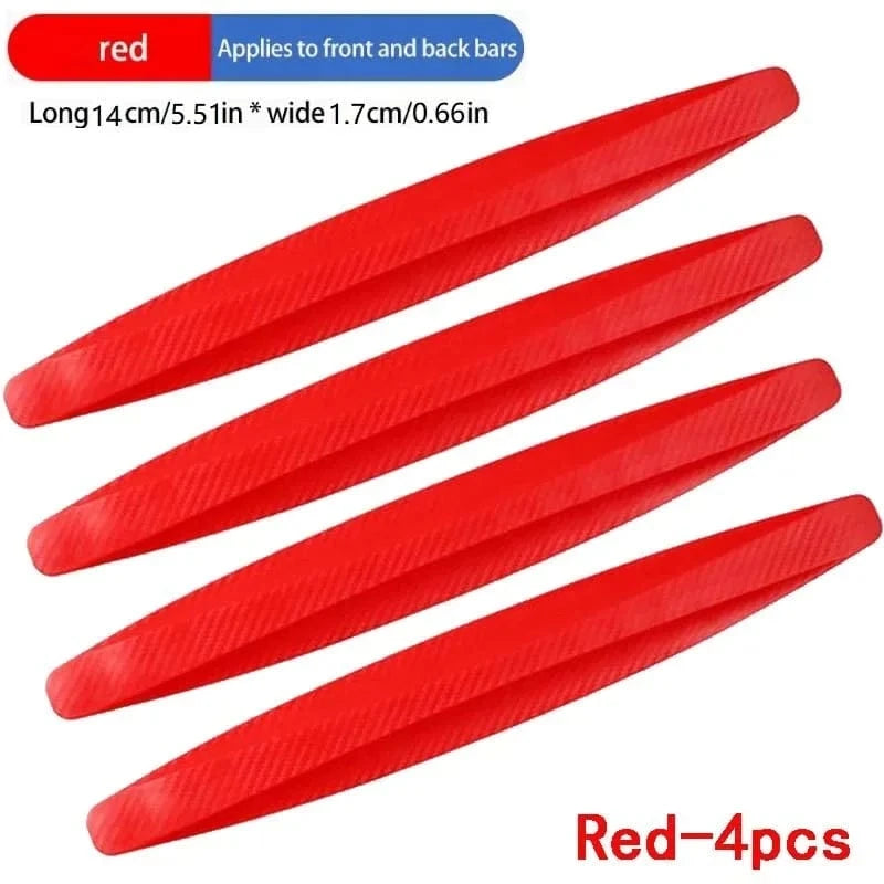 rear car bumper protectors Red-4