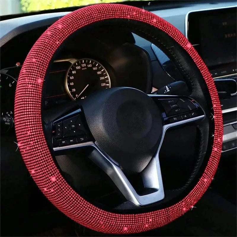Red Bling steering wheel cover 1PC 1