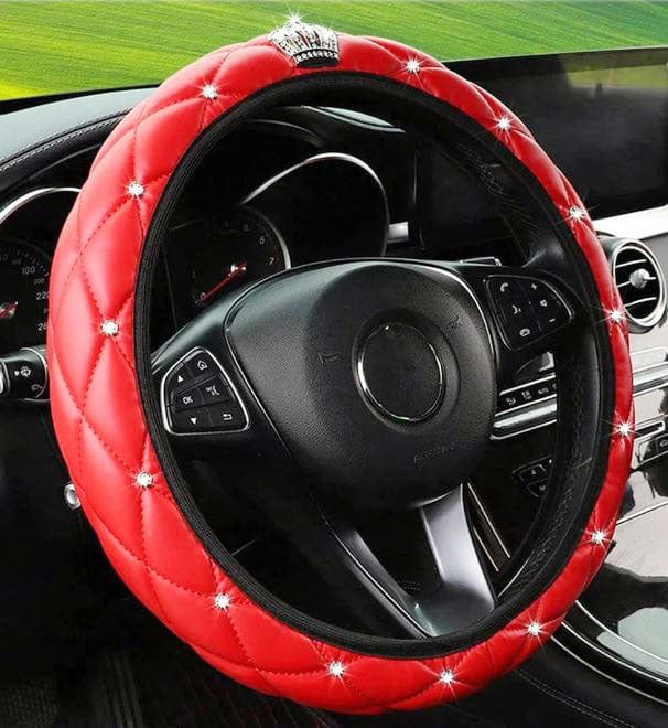 Red steering wheel cover Red