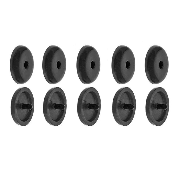 seat belt alarm stopper Black 5pcs