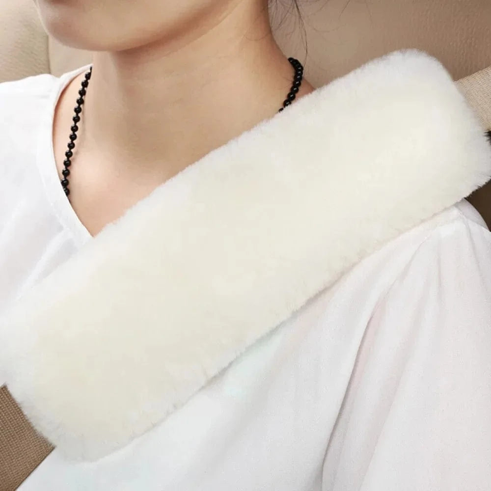 Seat belt pad for pacemaker White