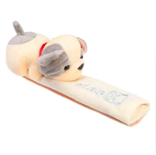 Seat belt safety cartoon Grey Puppy