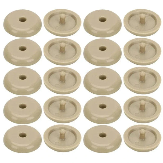 Seat belt stopper Beige 10pcs