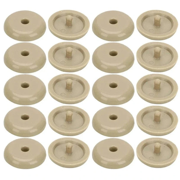 Seat belt stopper Beige 10pcs