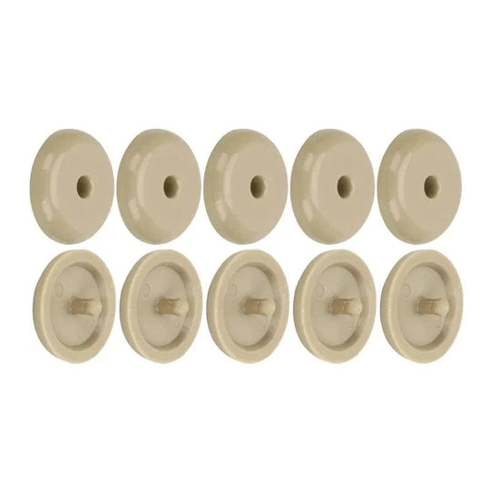 seat belt stopper button Beige 5pcs