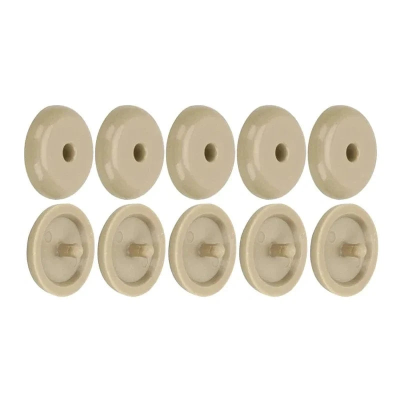 seat belt stopper button Beige 5pcs