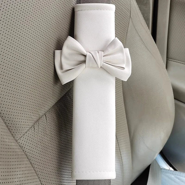 shoulder pad for car seat belt 1pc white