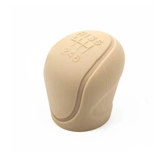 silicone car gear shift knob cover Beige