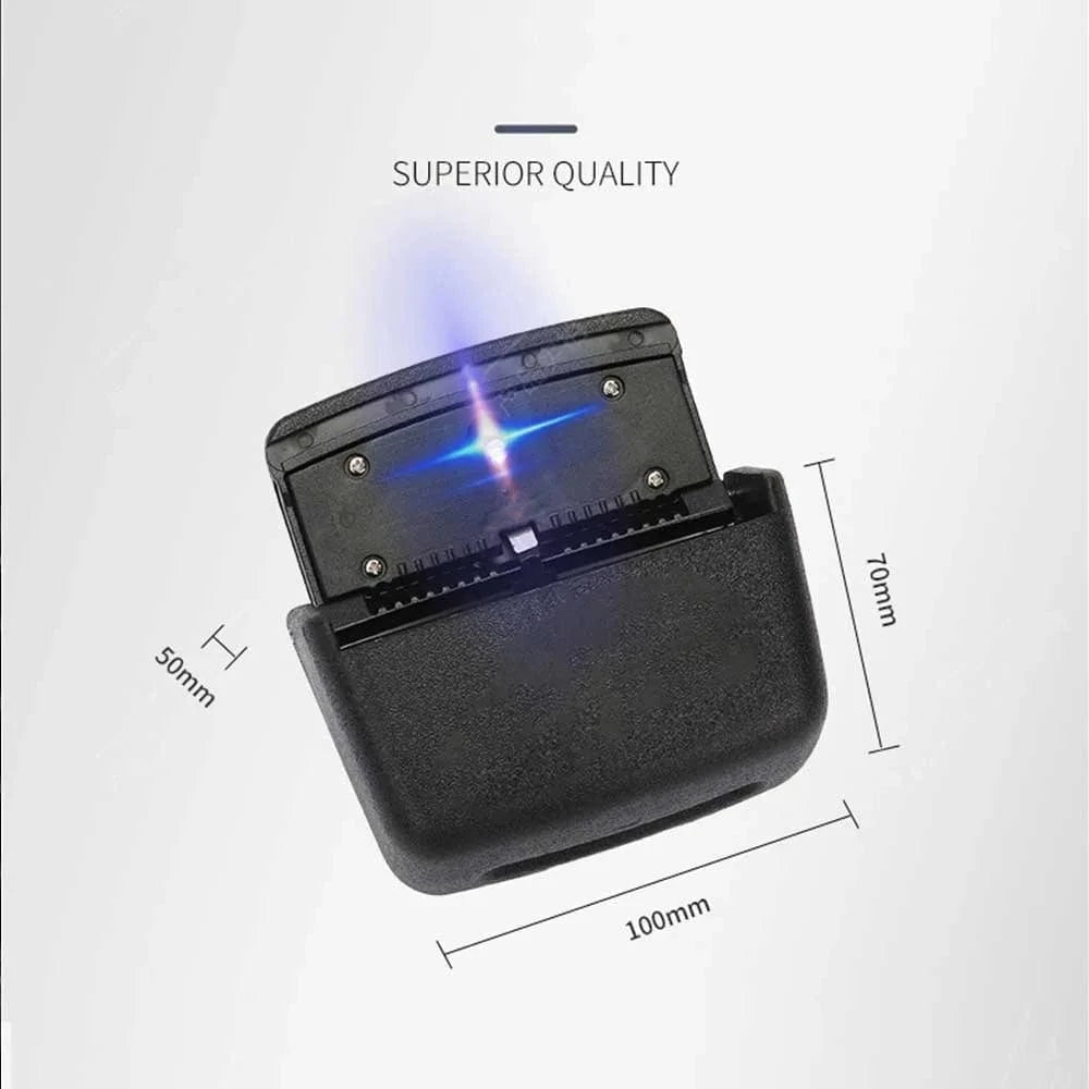 Small rectangle portable car ashtray brown