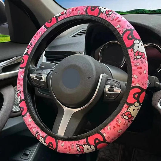 Steering wheel cover Hello Kitty Pink