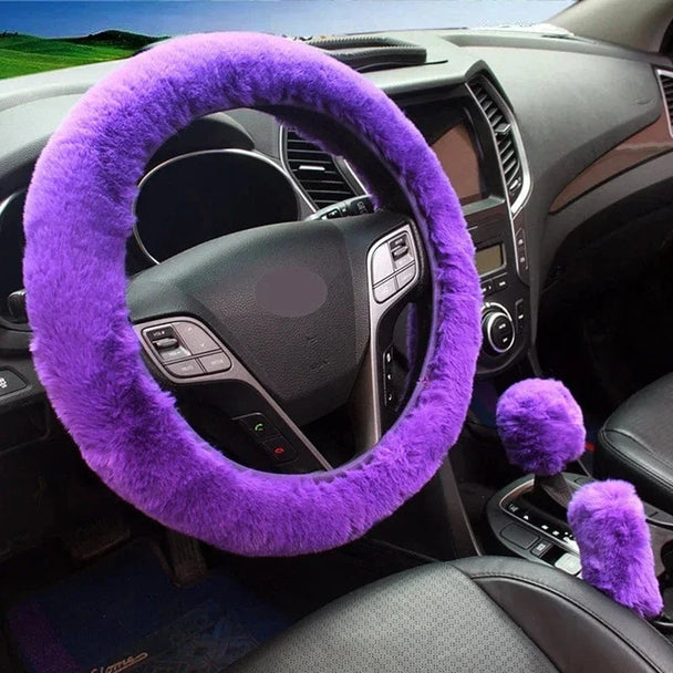steering wheel cover purple  Purple