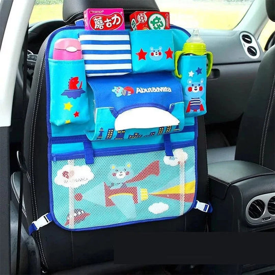 Tactical car seat back organizer  blue bear
