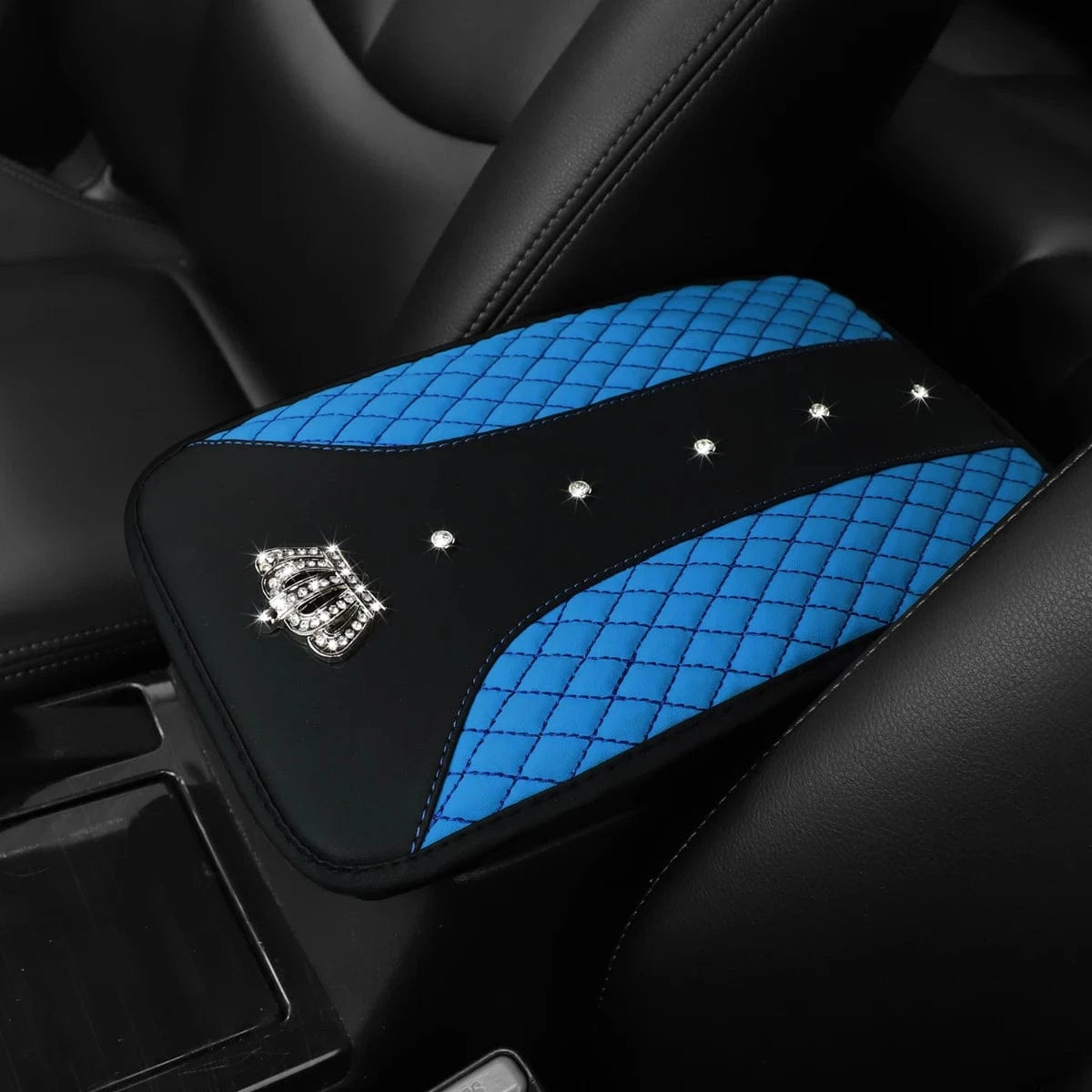 universal car armrest Blue