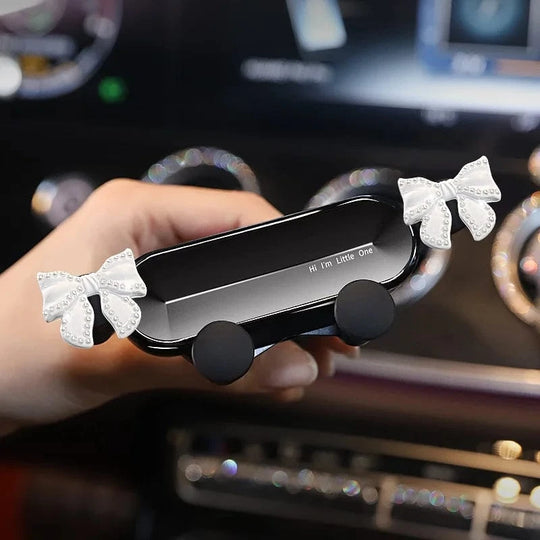 universal car dashboard phone holder​ pearl white