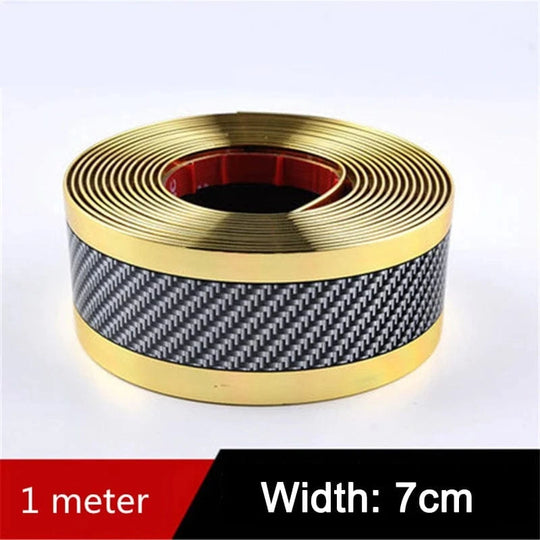 Universal car door sill protectors  GOLD -7cm